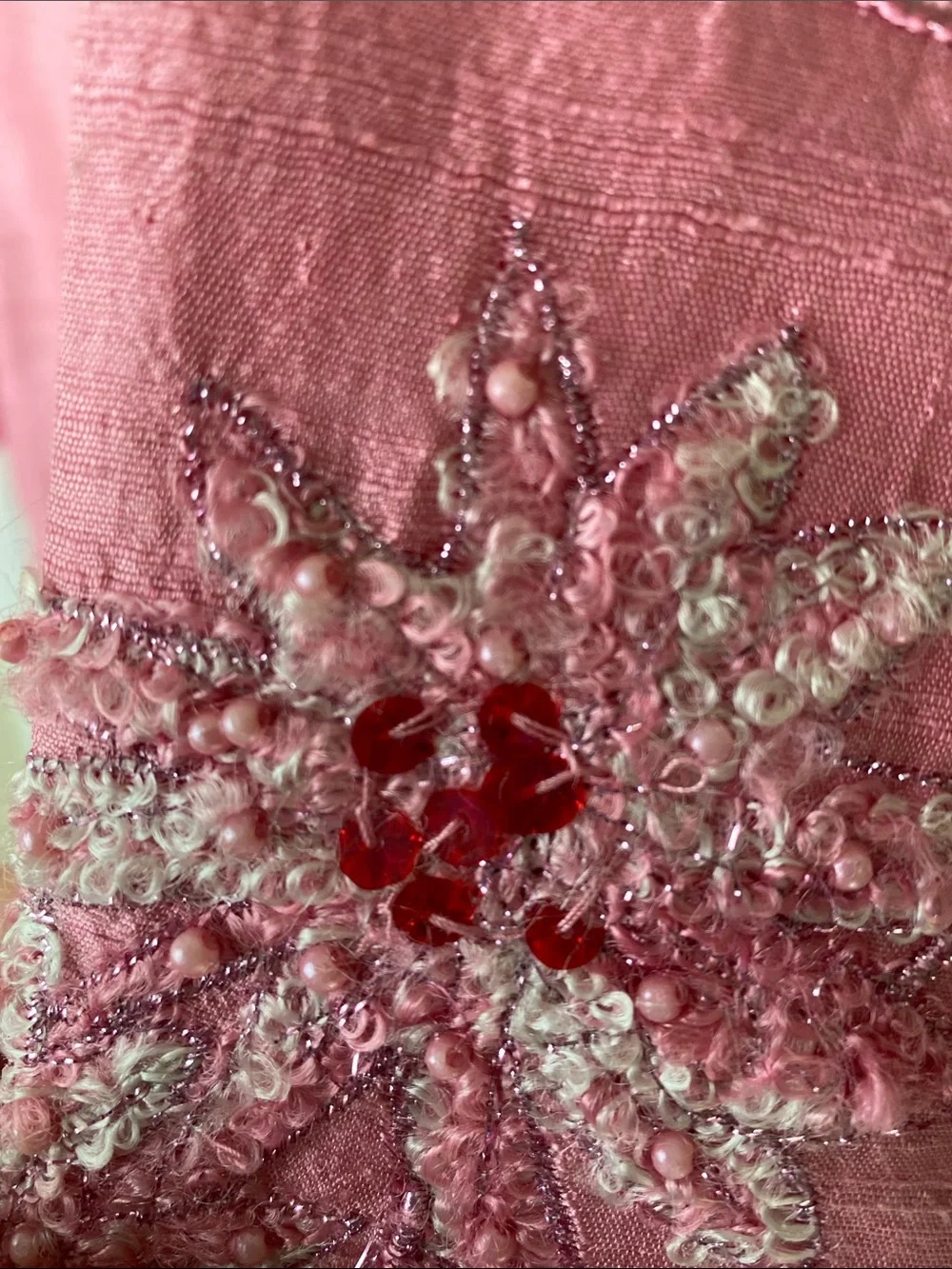 Silk blazer and two chiffon scarves. Embroidered beaded pockets GORGEOUS!